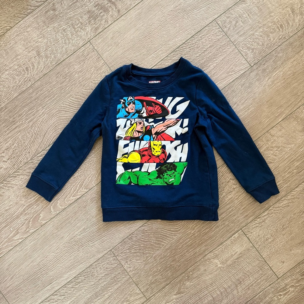 Toddler Boy Marvel Superhero Graphic Sweatshirt